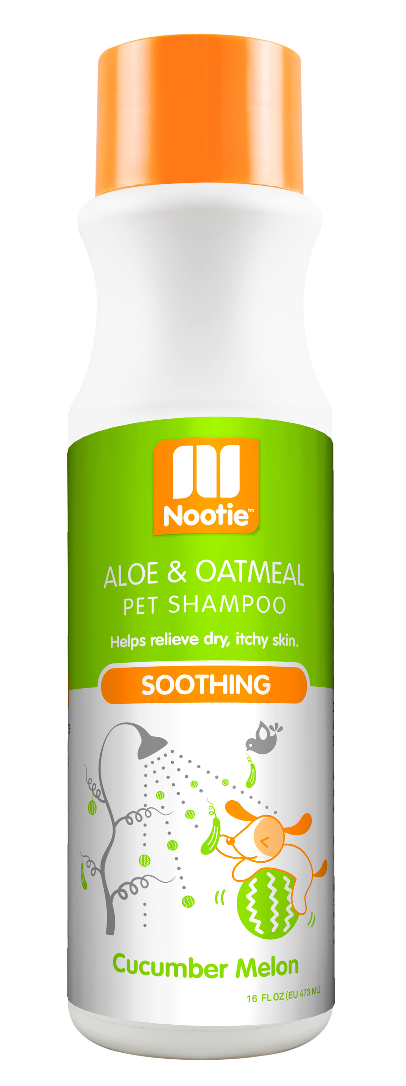 Nootie Soothing Aloe and Oatmeal Pet Shampoo - Cucumber Melon