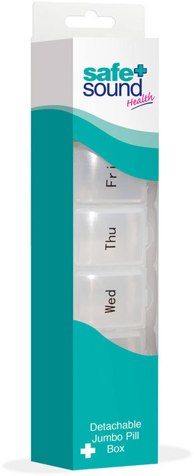 Safe And Sound Health 7 Day Detachable Pill Box Large