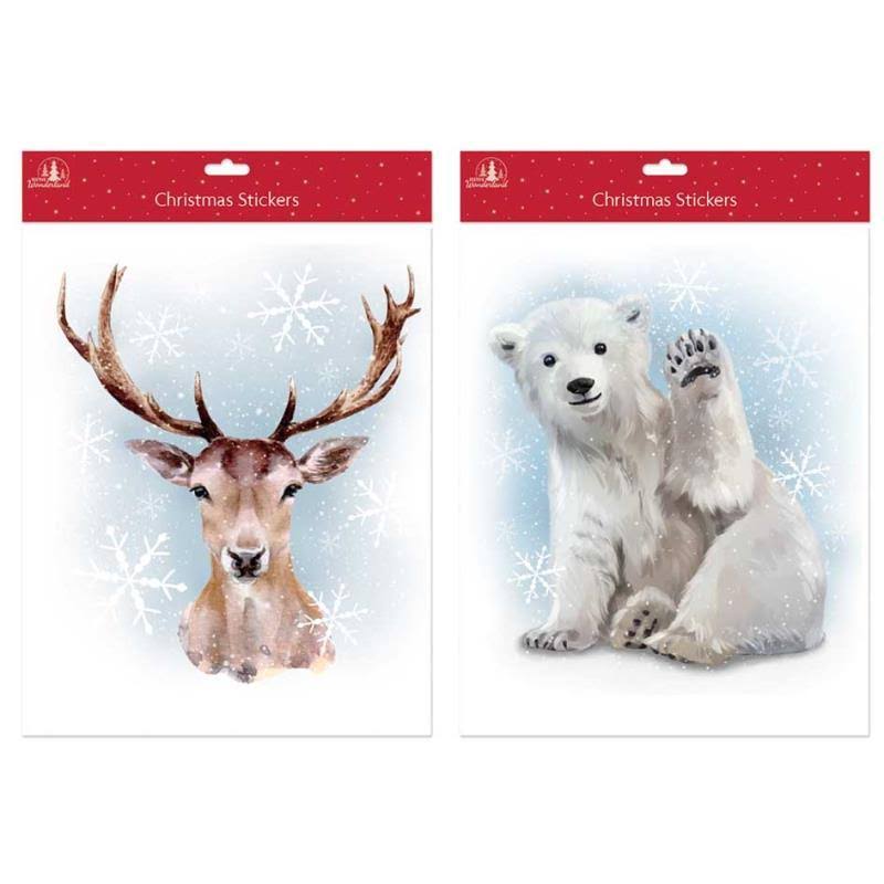 Tallon Winter Animals Designs Christmas Window Sticker
