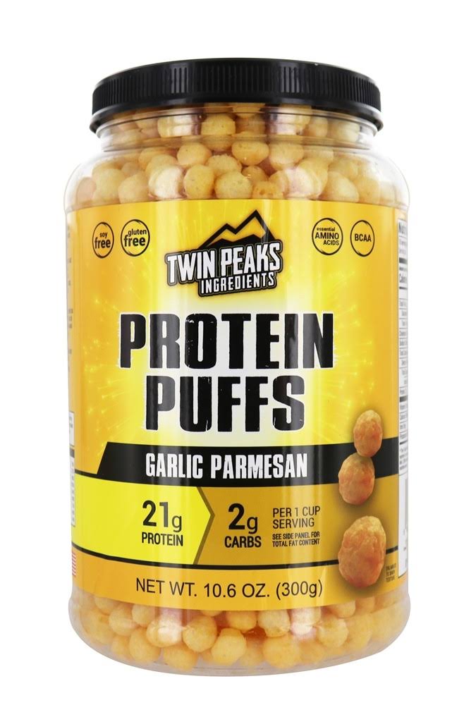 Twin Peaks Ingredients Protein Puffs Garlic Parmesan 10.6 oz.