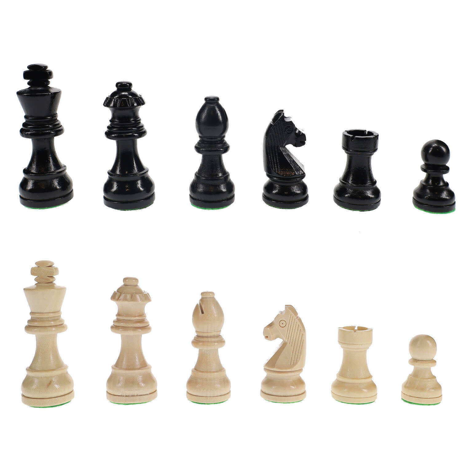 We Games Classic French Chess Pieces - Weighted Wood, Size: Small