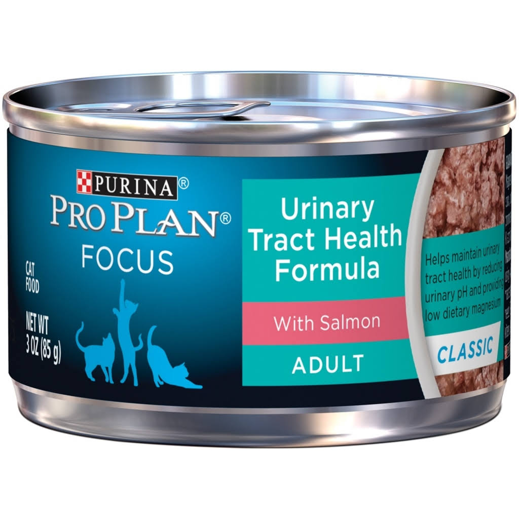 Purina Pro Plan Focus Urinary Tract Health Salmon Recipe Canned Cat Food - 3 oz, Case of 24
