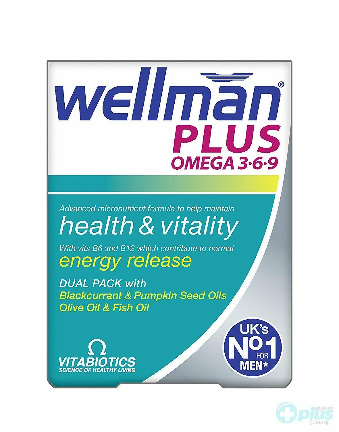 Vitabiotics Wellman Plus Omega 3.6.9 - 28 Capsules