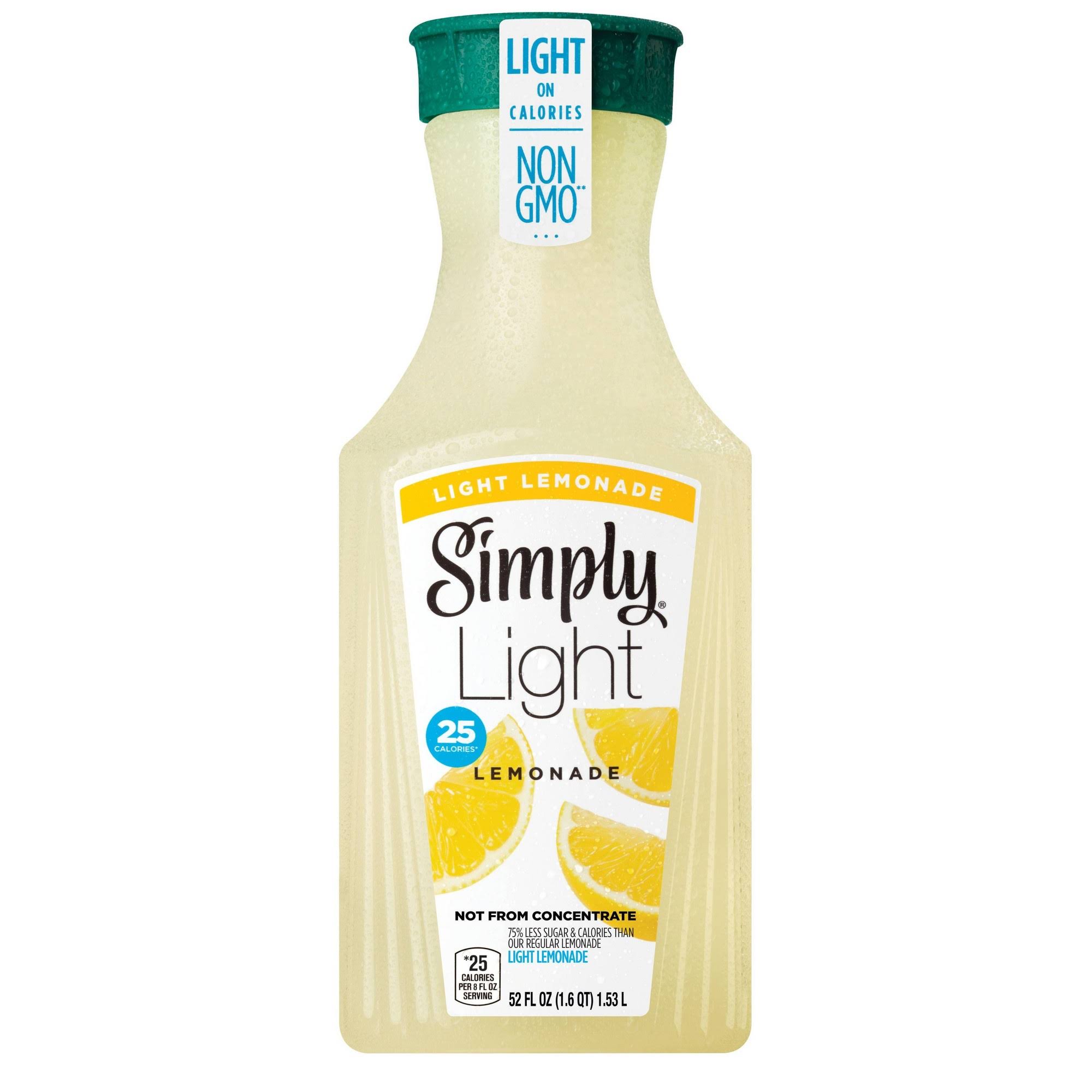 Simply Light Juice Drink, Lemonade - 52 fl oz
