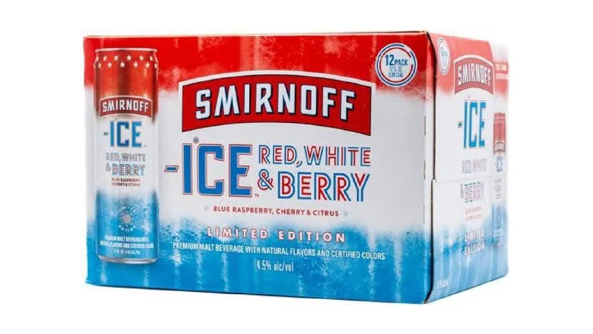 Smirnoff Ice Malt Beverage, Premium, Pink Lemonade - 12 pack, 12 fl oz cans