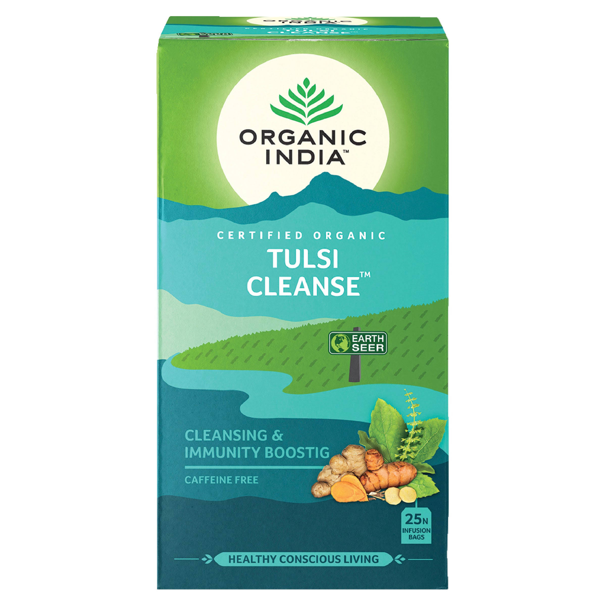 Organic India Tulsi Cleanse Herbal Tea - 18 Tea Bags