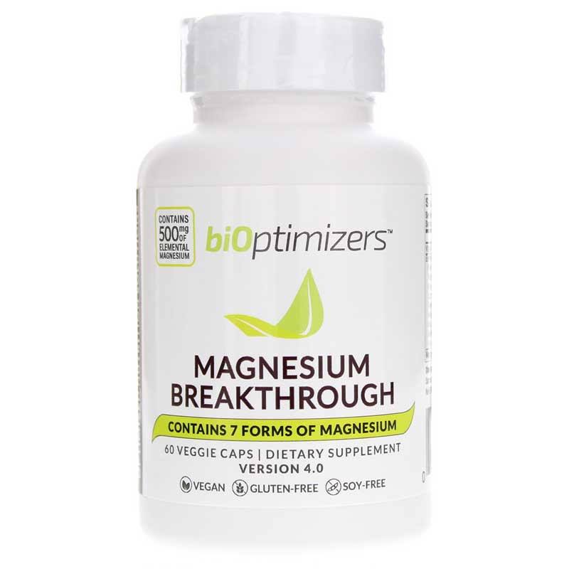 BiOptimizers Magnesium Breakthrough, 60 Veg Capsules