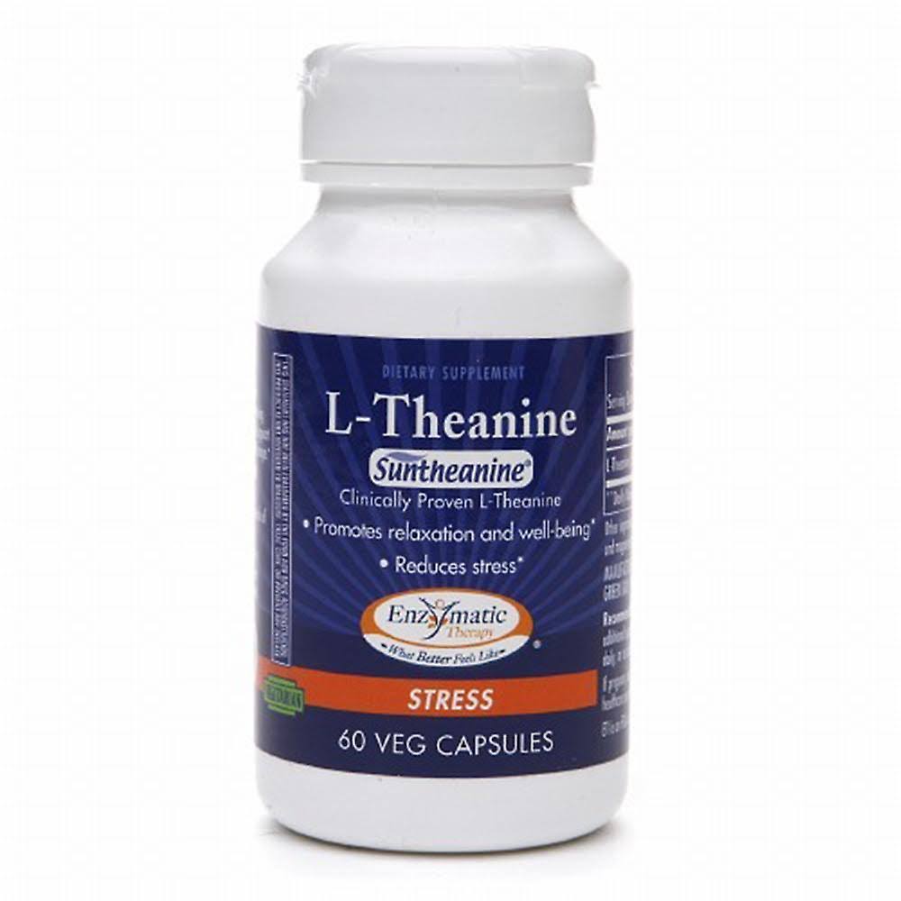 Enzymatic Therapy L Theanine Dietary Supplement - 60 Capsules