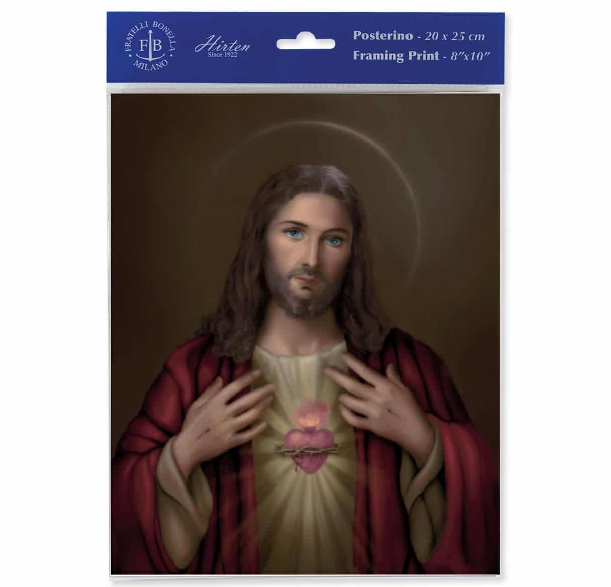 Sacred Heart of Jesus 8 x 10 inch Print (3 Pack)