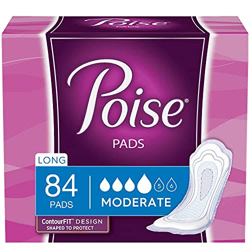 Poise Pads - Long, Moderate, 84pk