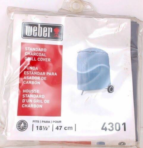 Weber 4301 Waterproof Standard Vinyl Charcoal Grill Cover - Gray