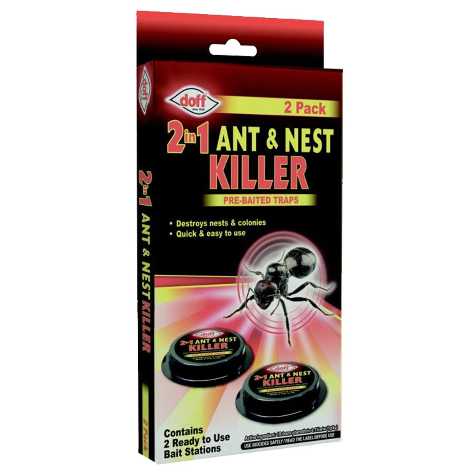 Doff - 2 in 1 Ant & Nest Killer Bait Stations Pack 2