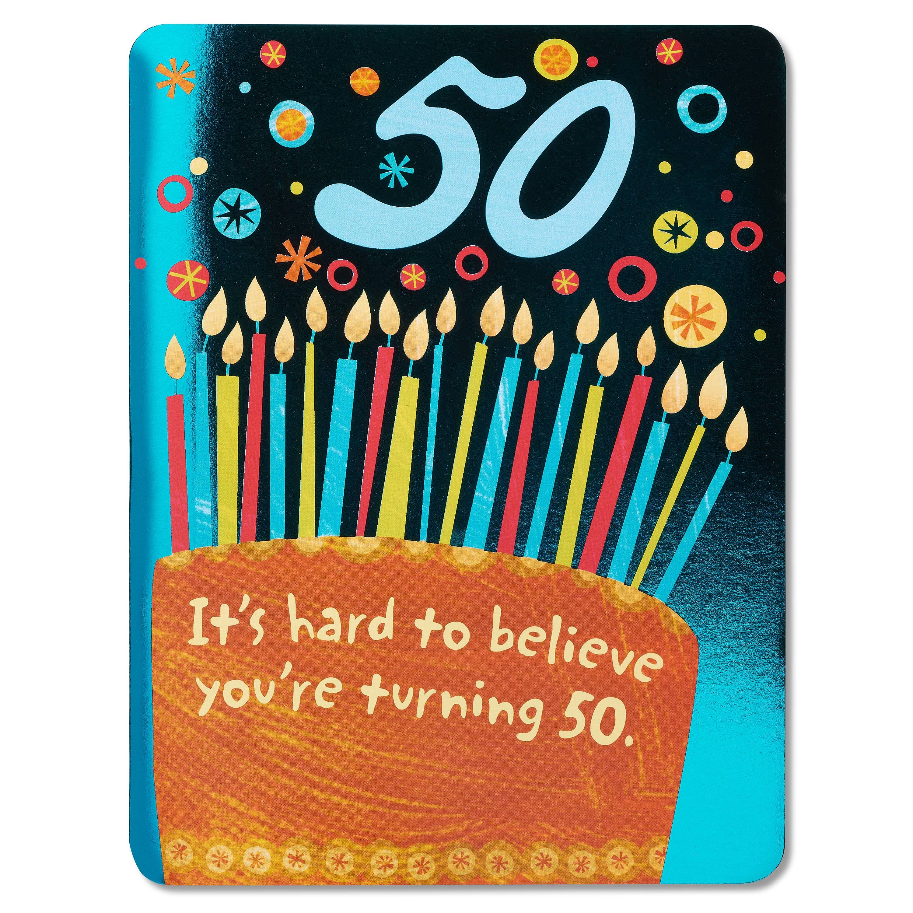 American Greetings Hard To Believe 50th Birthday Card with Foil | American Greetings | Party Supplies | Delivery Guaranteed