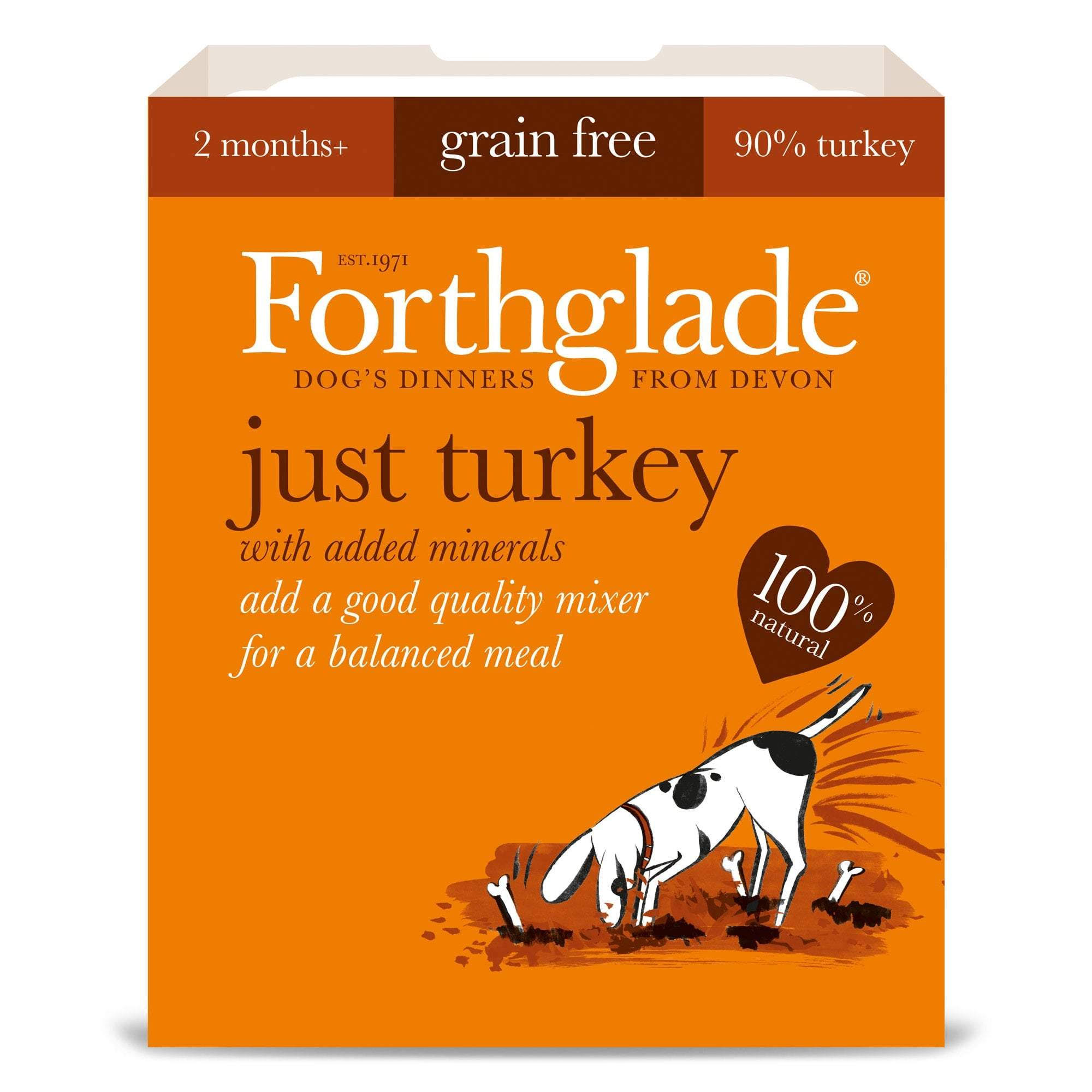 Forthglade Complementary Puppy Grain Free Just Turkey 395g (Pack Of...