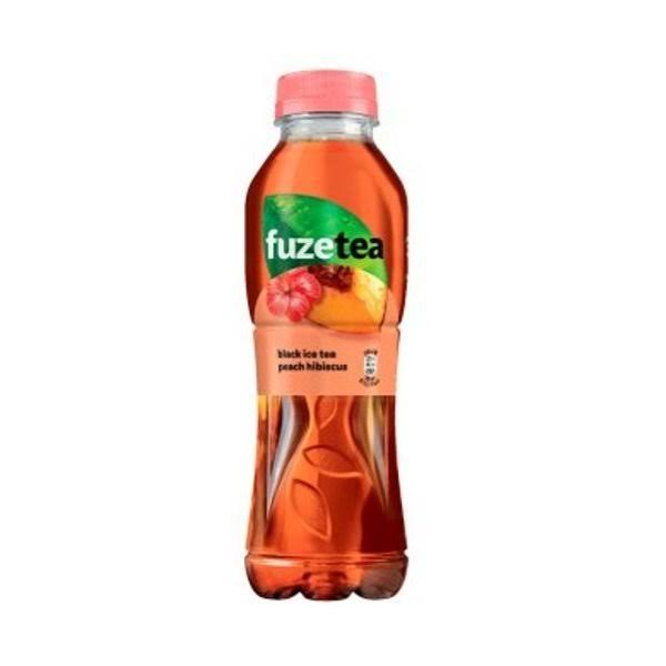 Fuze Tea Carbonated Drinks - Peach Hibiscus, 500ml