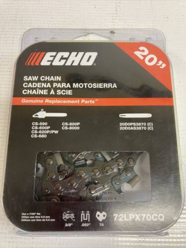ECHO Super 70 Chain For Chainsaw Bar Replacement Power Tool Accessory - 20"