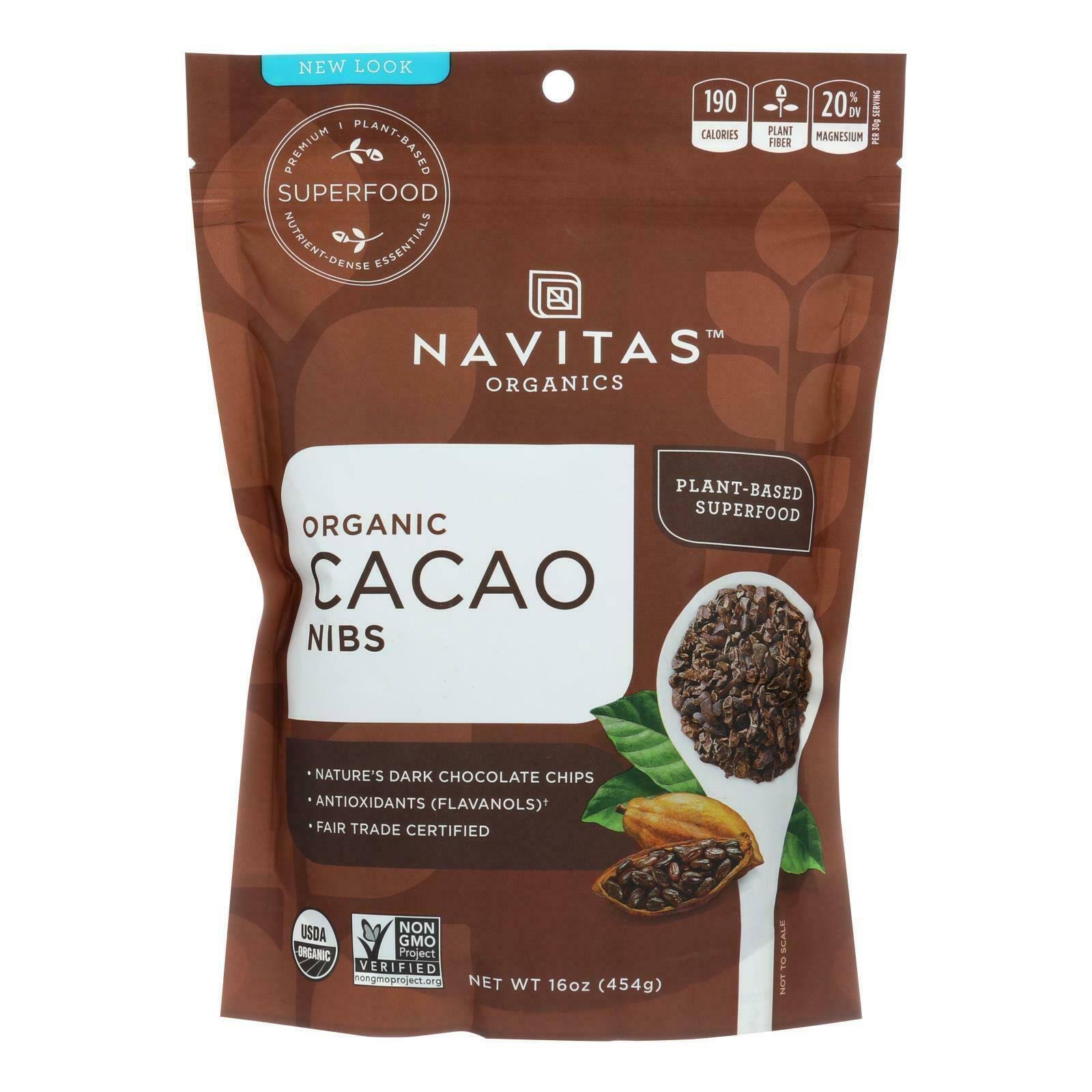 Navitas Naturals Organic Raw Cacao Nibs - Chocolate
