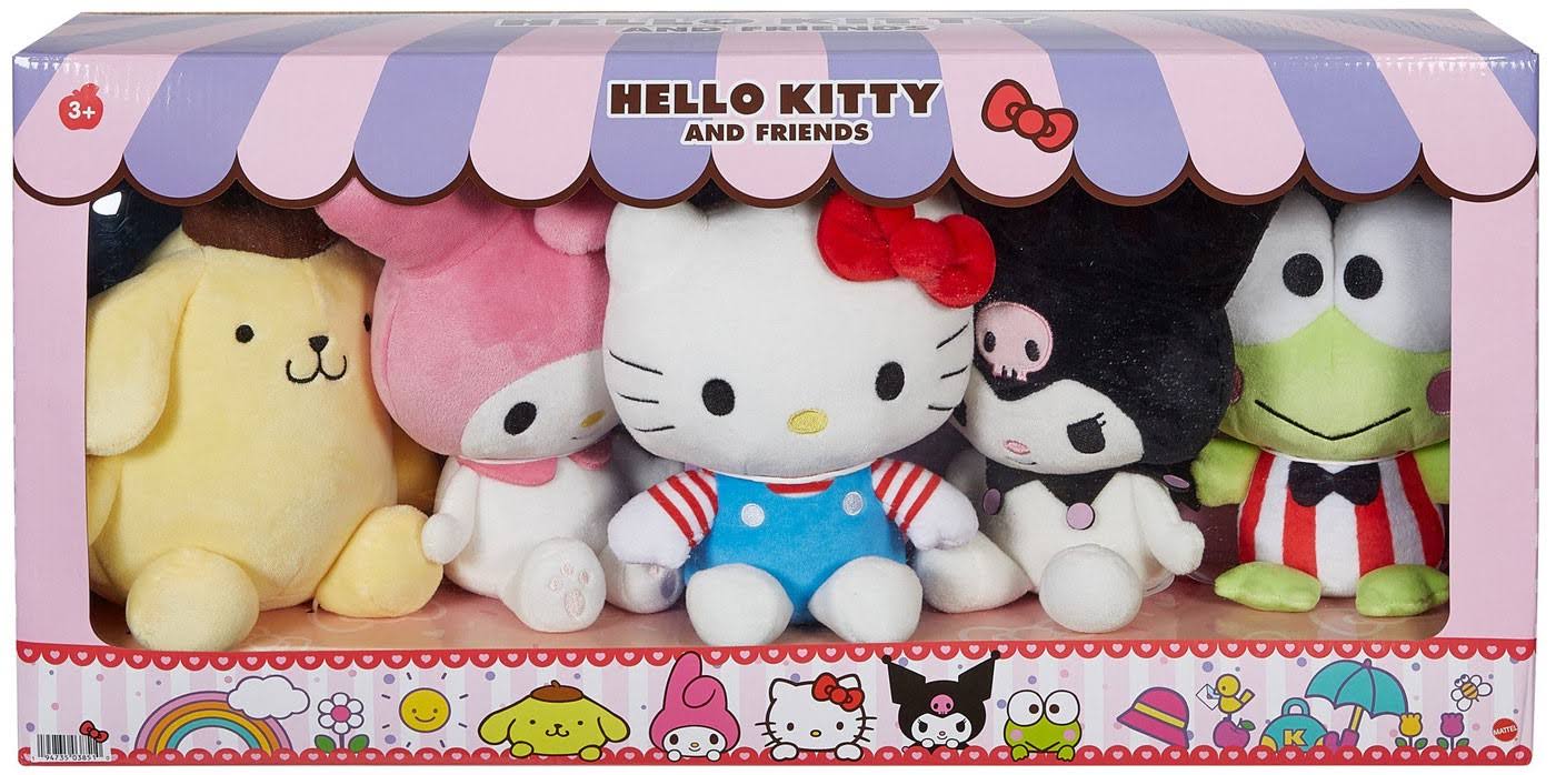 Hello Kitty and Friends Bundle Pack with 5 Plush Dolls, Size: One Size