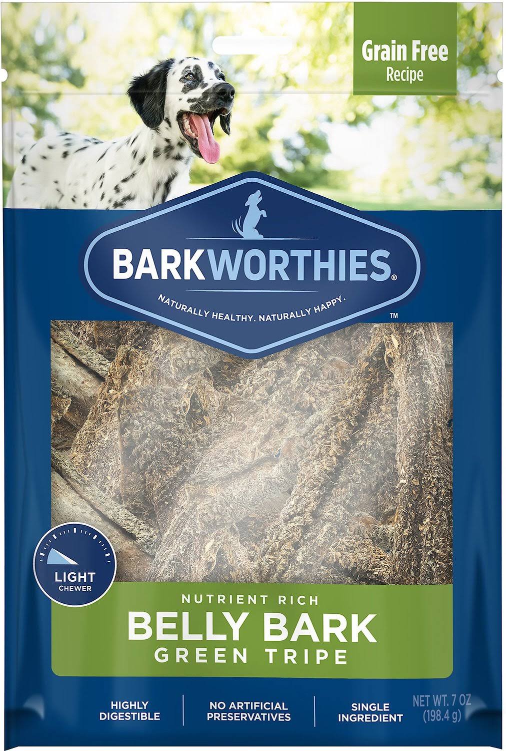 Barkworthies Green Tripe Sticks Treat - 7oz