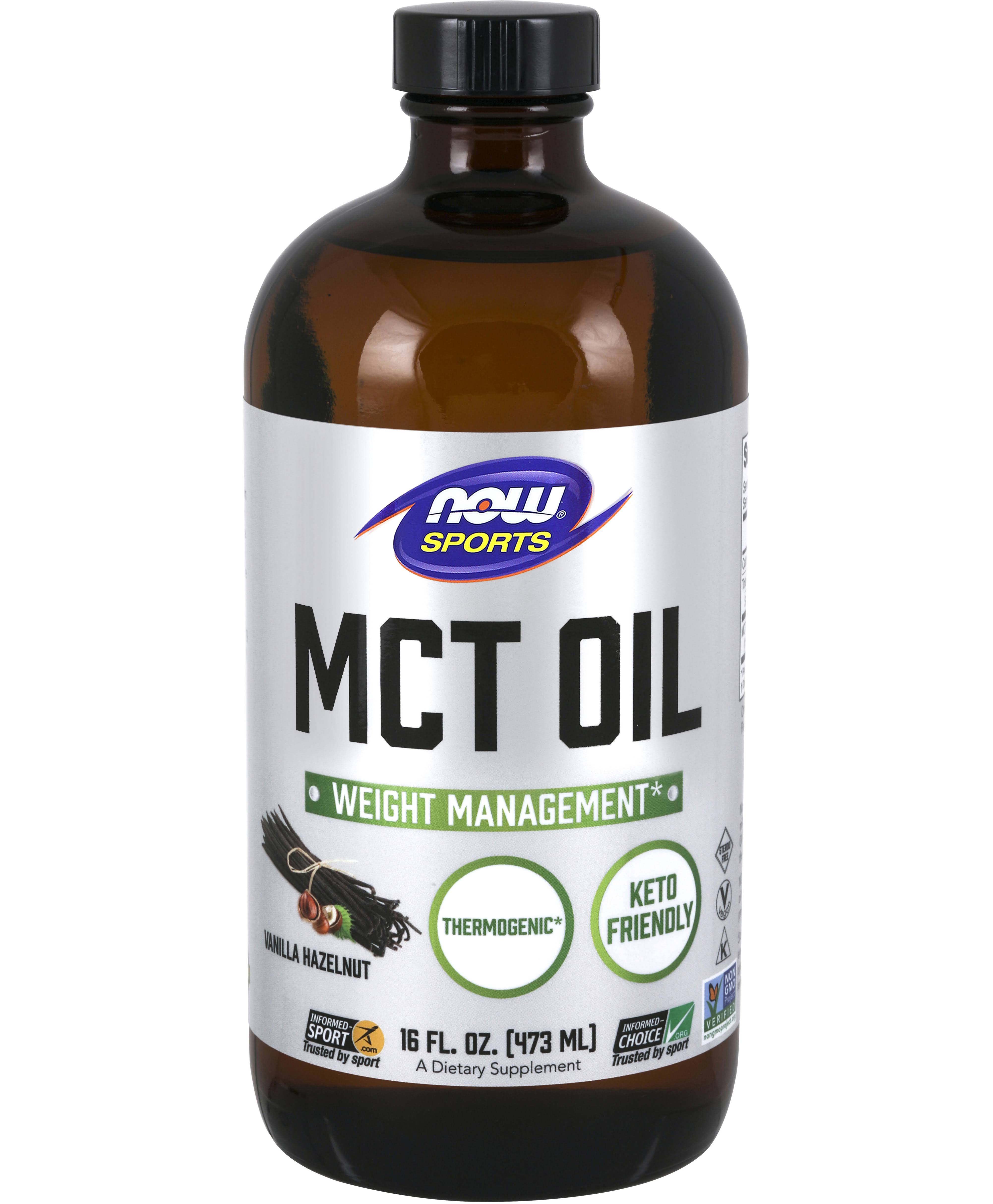 Now Foods MCT Oil - Vanilla Hazelnut, 473ml