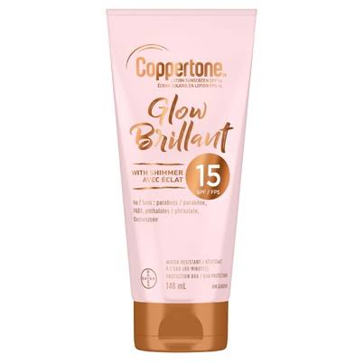 Coppertone Glow Sunscreen Lotion with Shimmer SPF 15