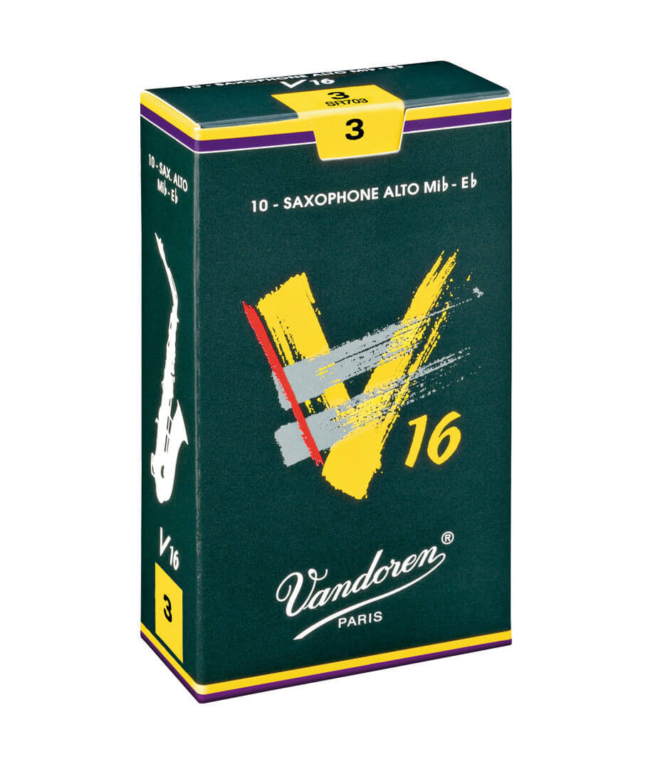 Vandoren V16 Alto Sax Reeds, Strength 2.5, 10-Pack