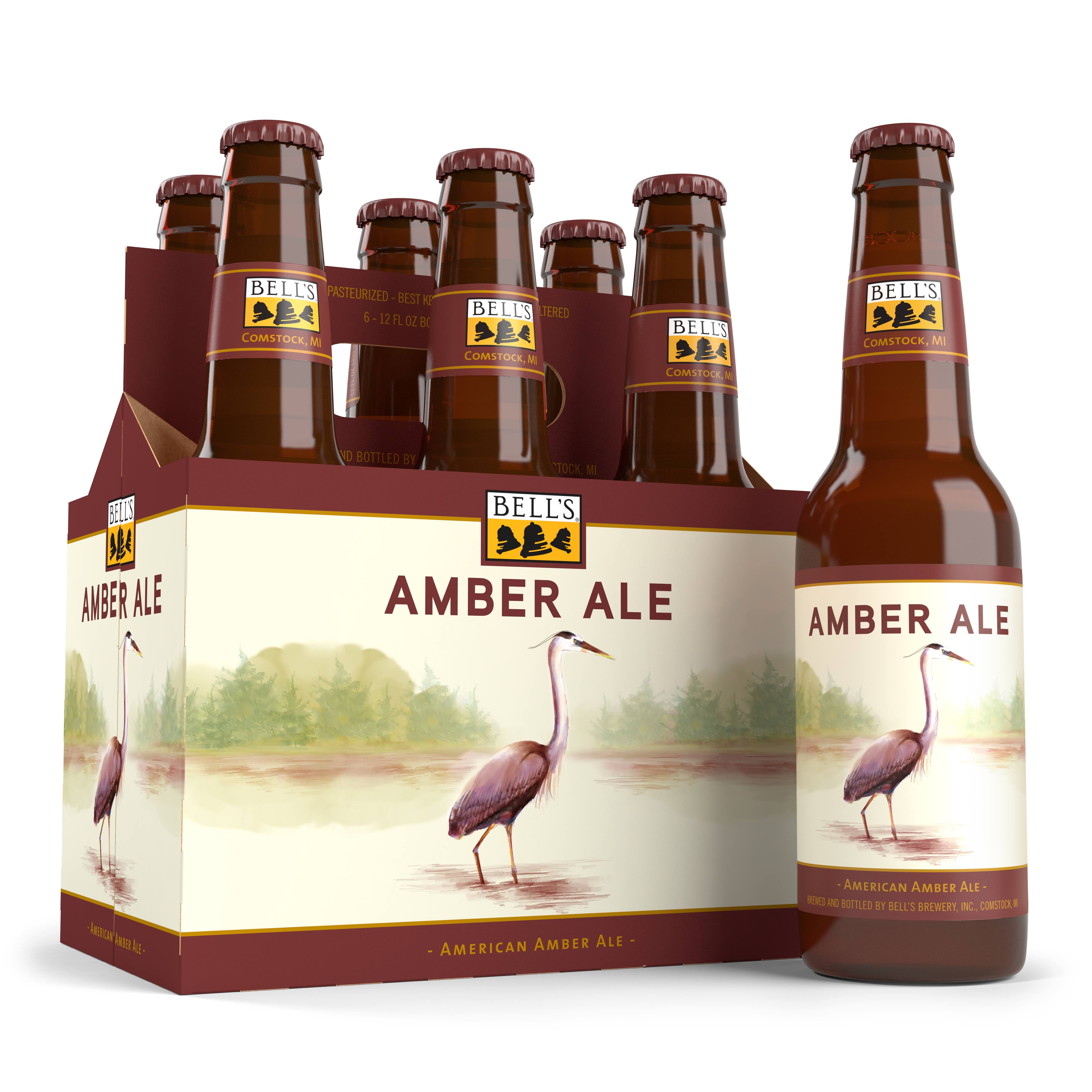 Bell's Beer, Amber Ale - 6 pack, 12 fl oz bottles