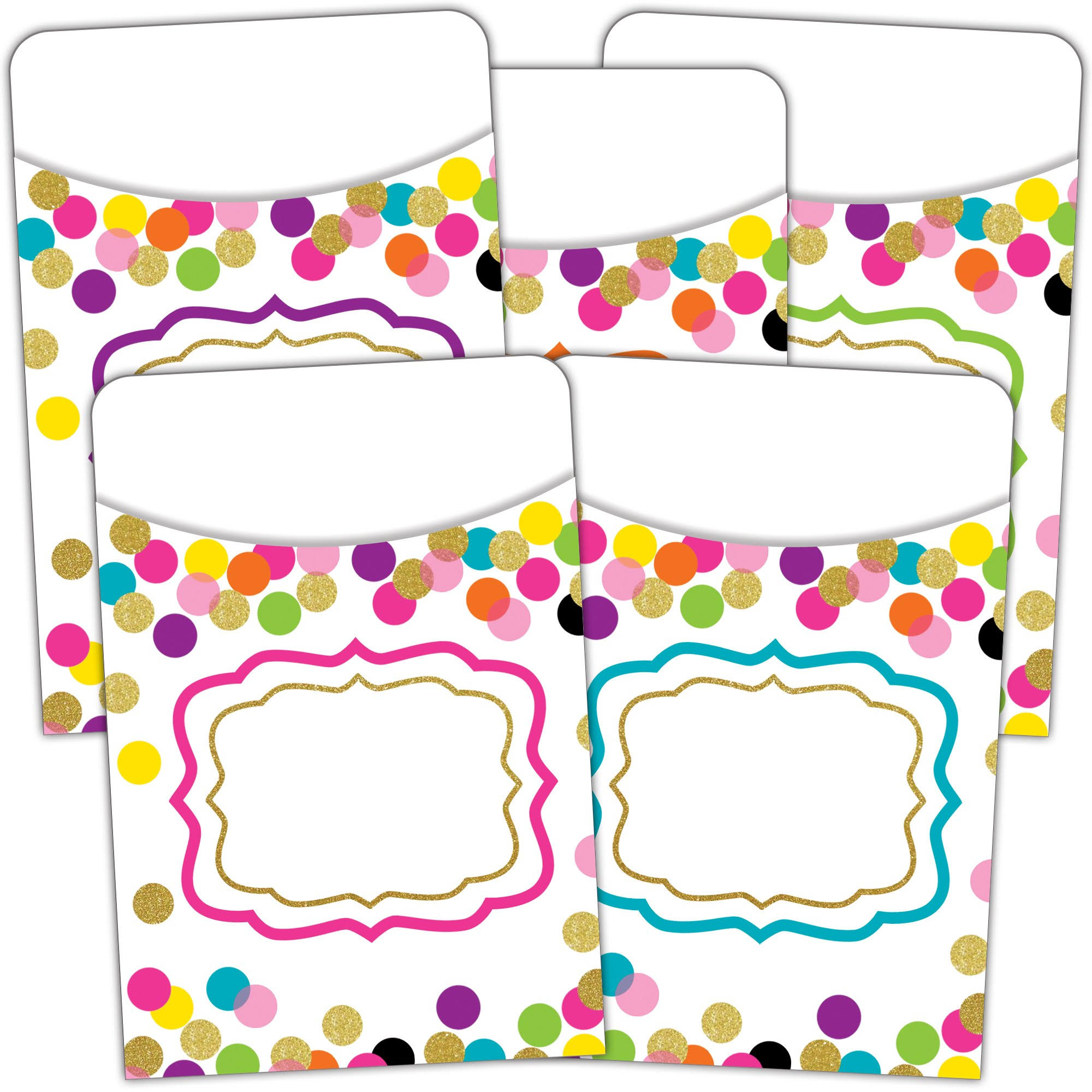 Teacher Created Resources Tcr2736 Confetti Library Pockets