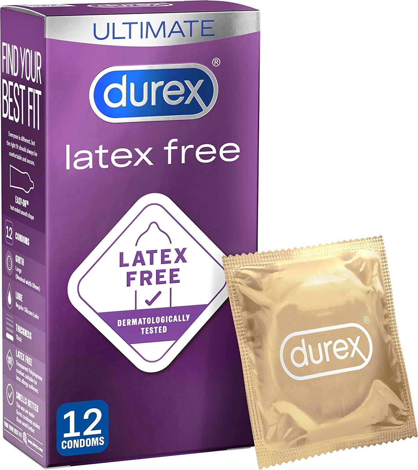 Durex Condoms Latex Free 12 Pack