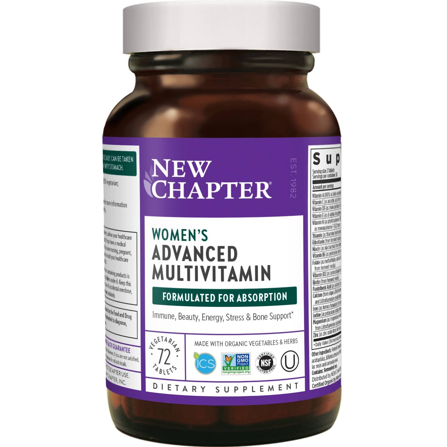 Chapter Organics Every Woman Whole Food Multivitamin - 72ct