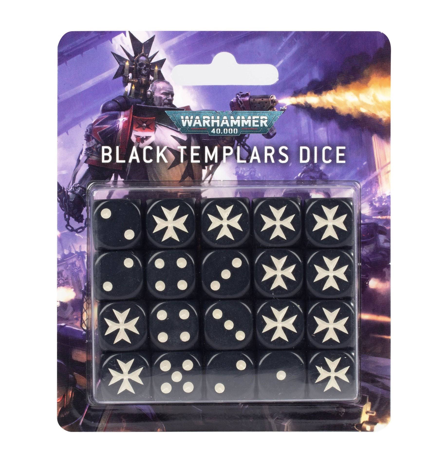 Warhammer 40k: Black Templars Dice Set
