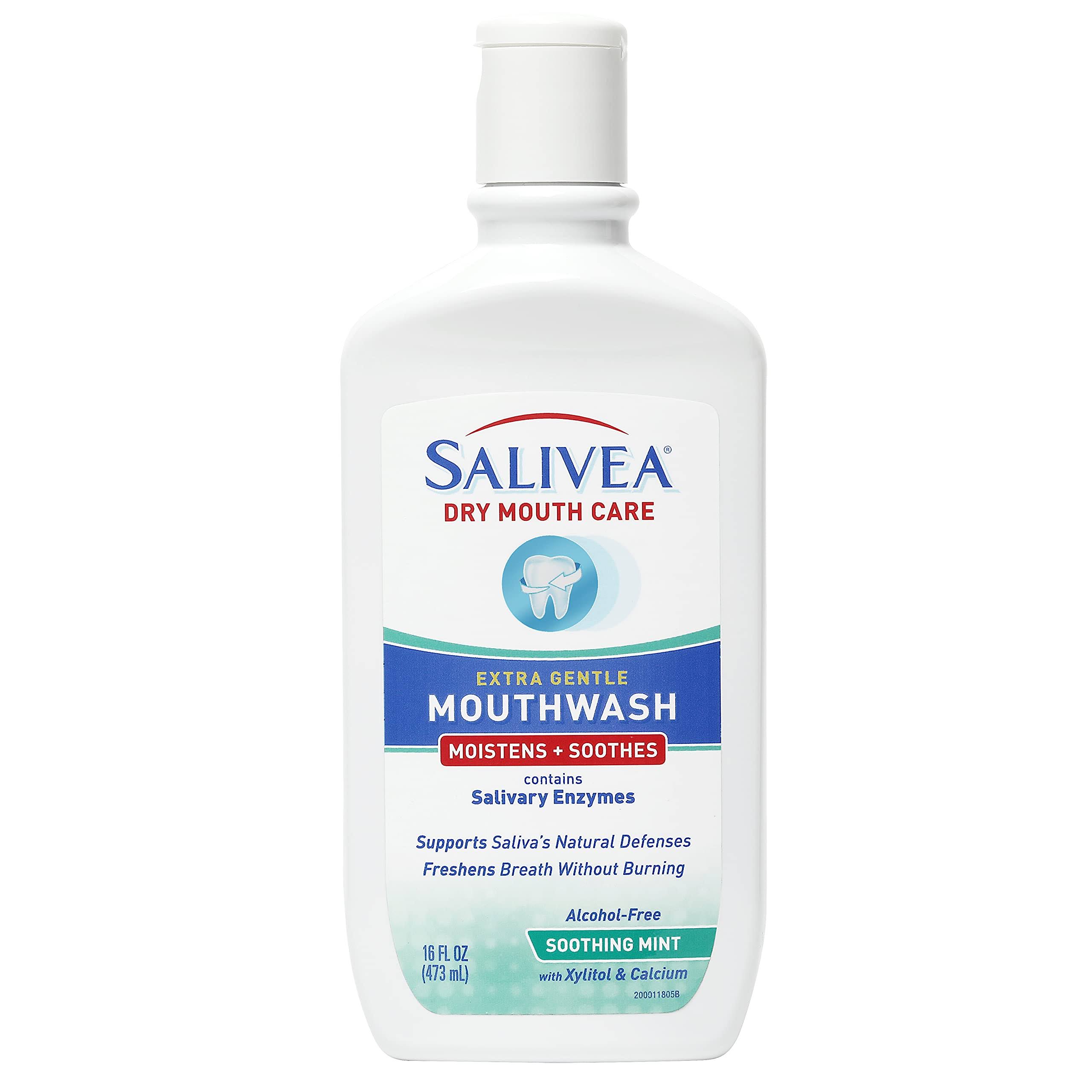 Salivea Mouthwash, Extra Gentle, Soothing Mint - 16 fl oz