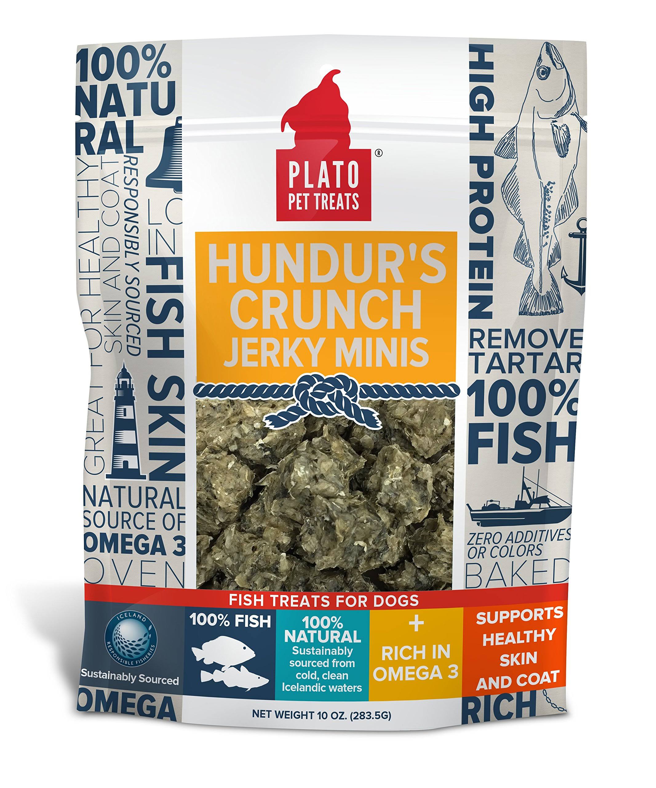 Plato Hundur's Crunch Jerky Minis Fish Treats for Dogs