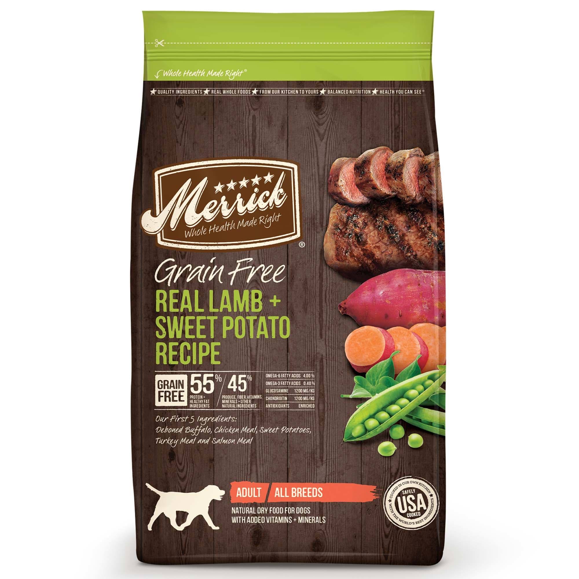 Merrick Grain Free Dog Food - Real Lamb & Sweet Potato Recipe