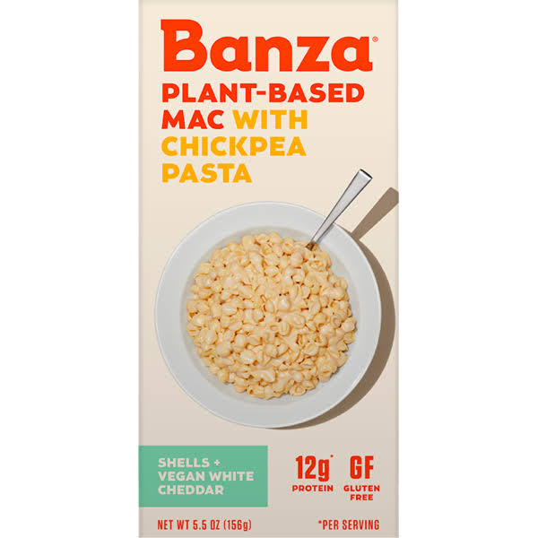 Banza Plant Based Chickpea Cheddar Mac & Cheese, 5.5 oz