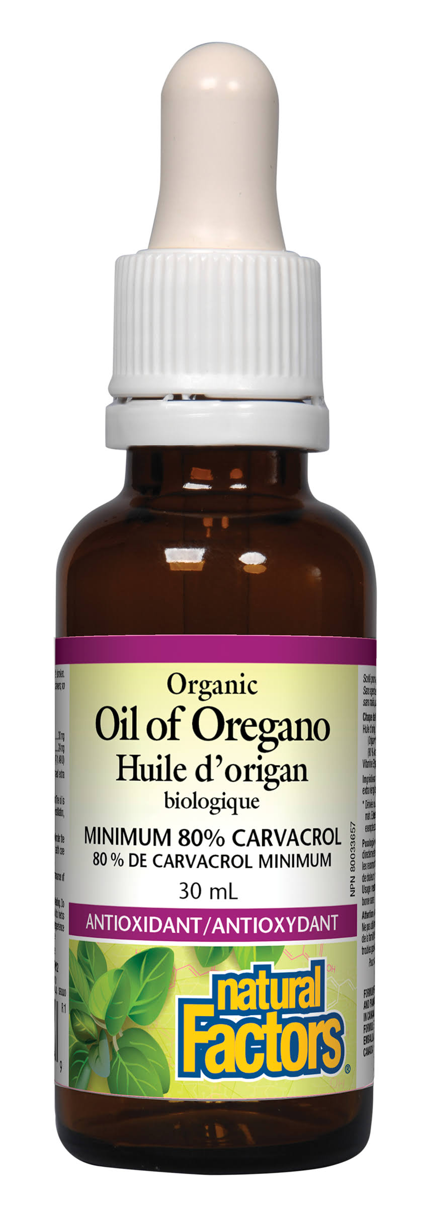 Natural Factors, Organic Oil of Oregano, 1 fl oz (30 ml)