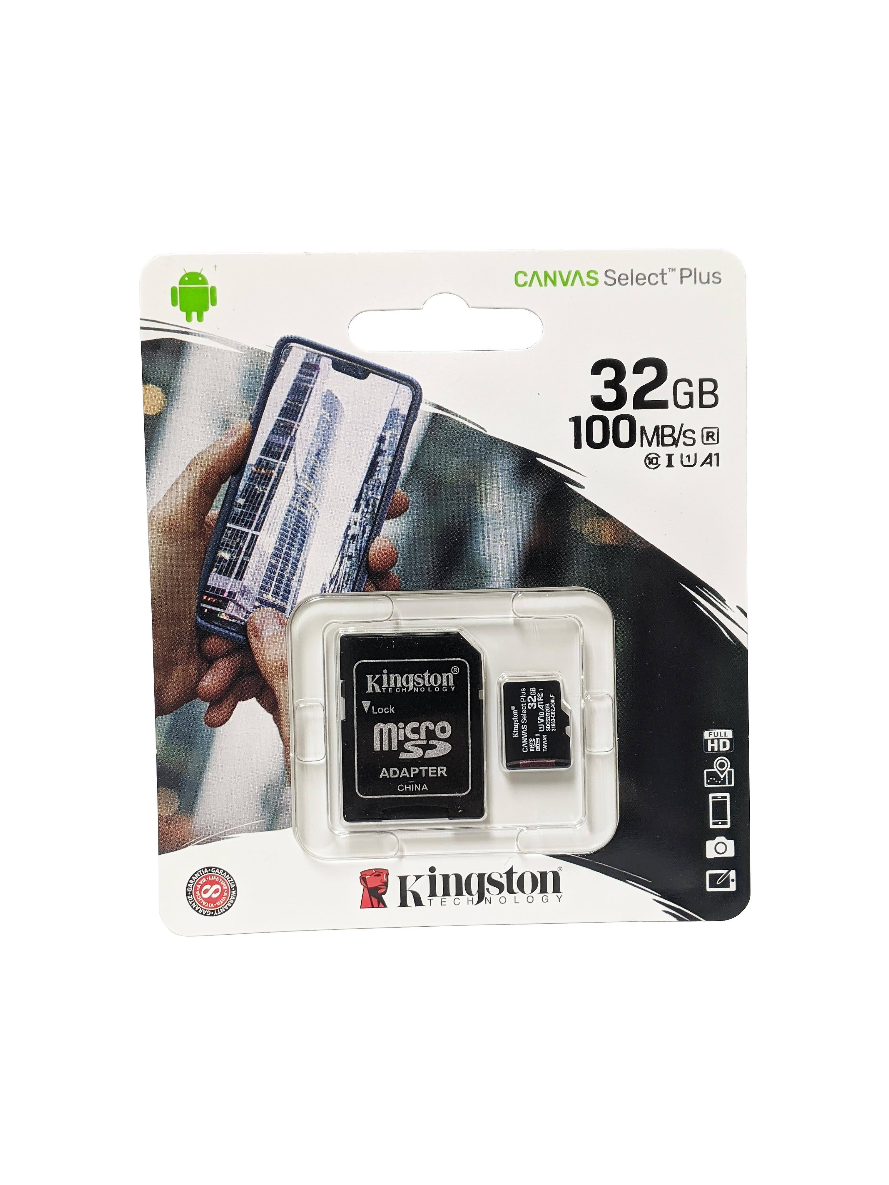 Kingston microSDHC Canvas Select Plus Memory Card - 32GB