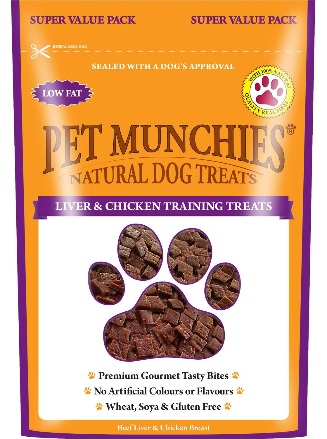 Pet Munchies Training Treats - 150g - Liver & Chicken - Pack