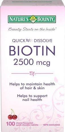 Nature's Bounty Quick Dissolve Biotin - 100ct