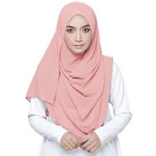 Solid color hijab