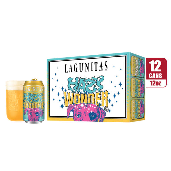 Lagunitas Beer, Hazy Wonder IPA - 12 pack, 12 oz cans