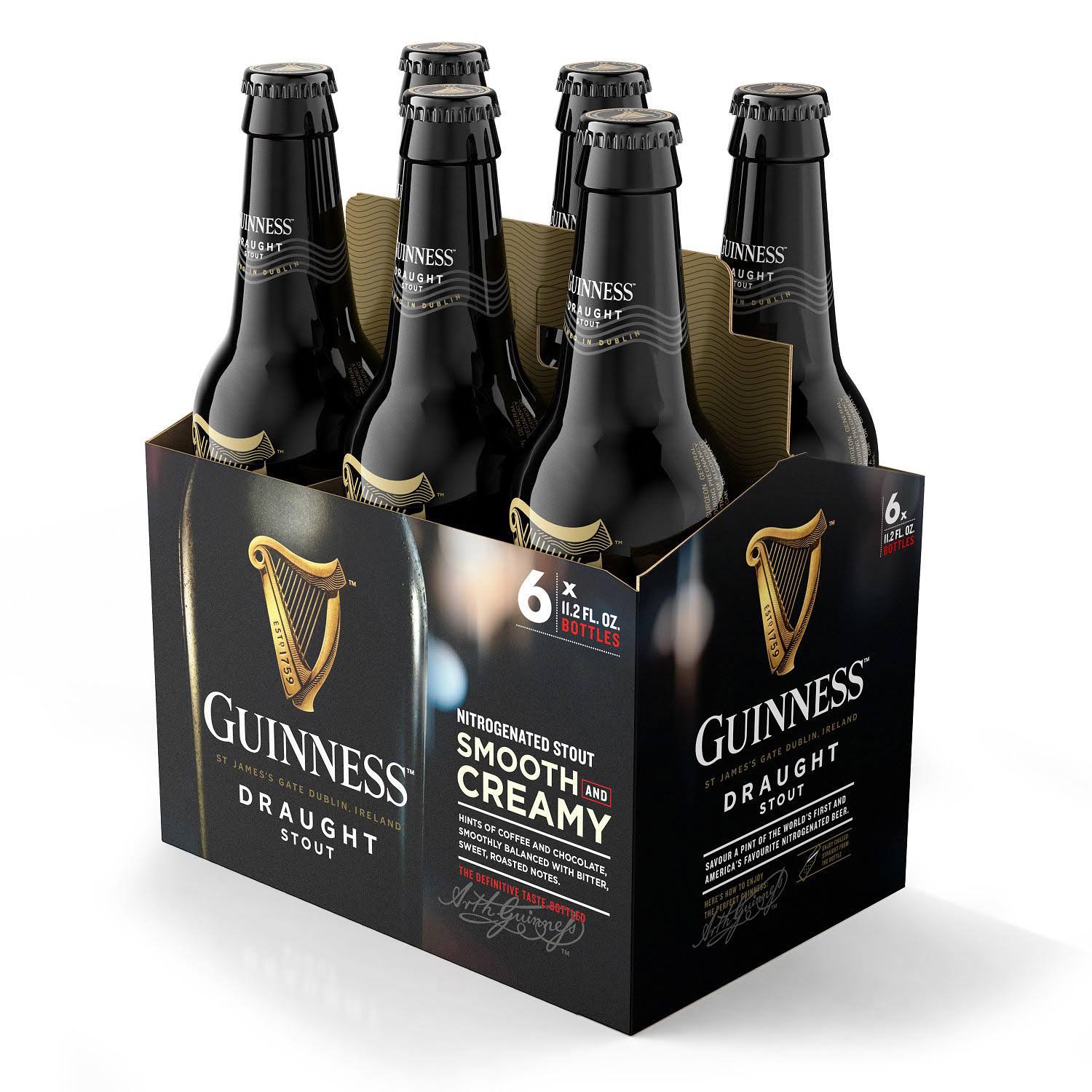 Guinness Draught Beer - 11.2 oz, 6 pk