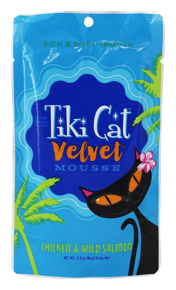 Tiki Cat - Velvet Mousse Cat Food Chicken & Wild Salmon - 2.8 oz.
