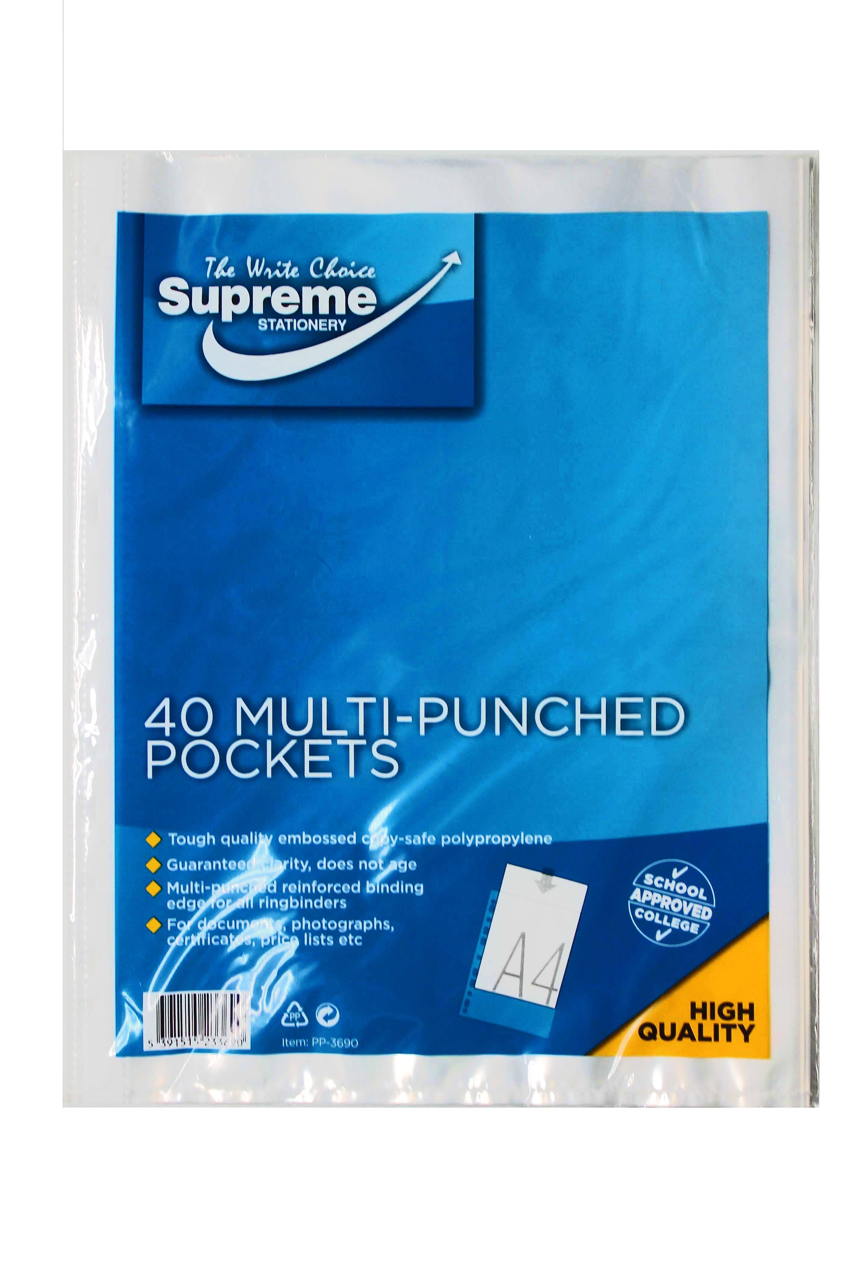 Supreme Multi-Punched Polypockets - 40 Pack