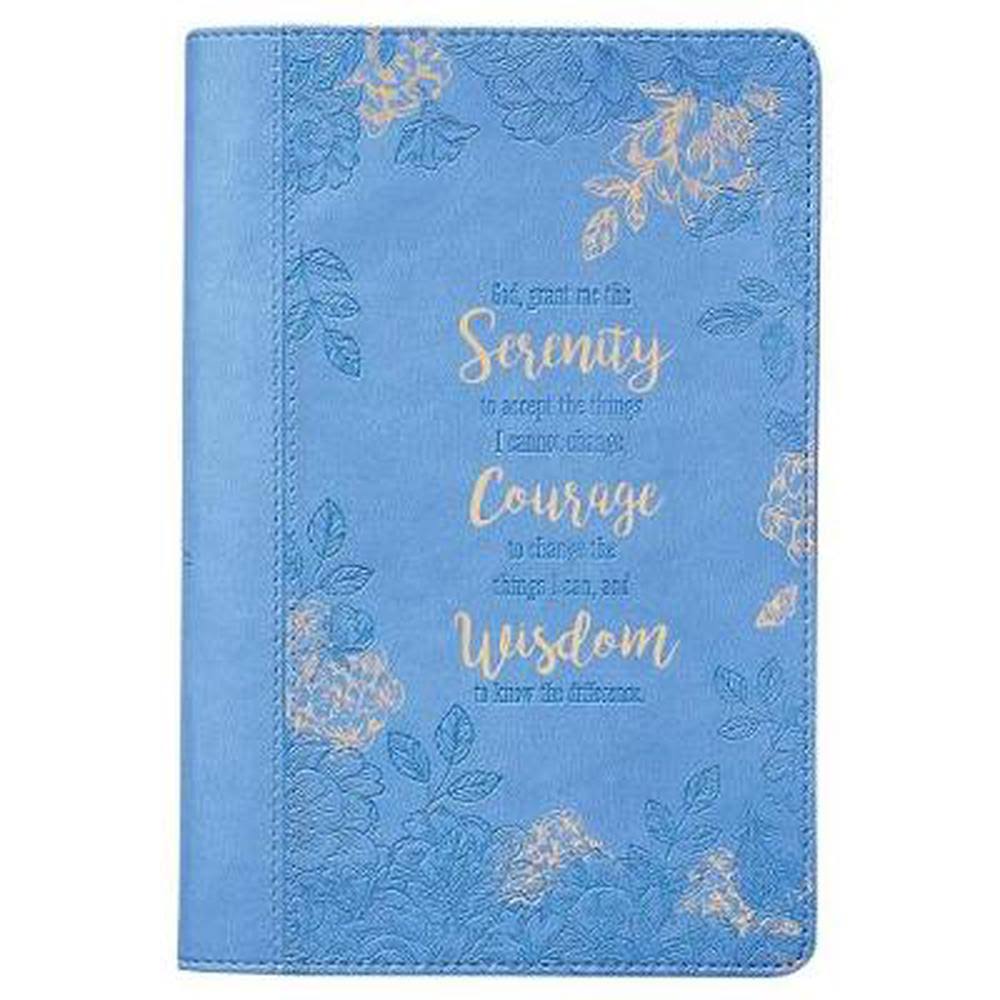 Classic Lux Leather Serenity Prayer Journal - Christian Art Gift