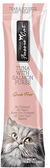 Fussie Cat Puree Cat Treats - Tuna with Salmon / 2oz Tube