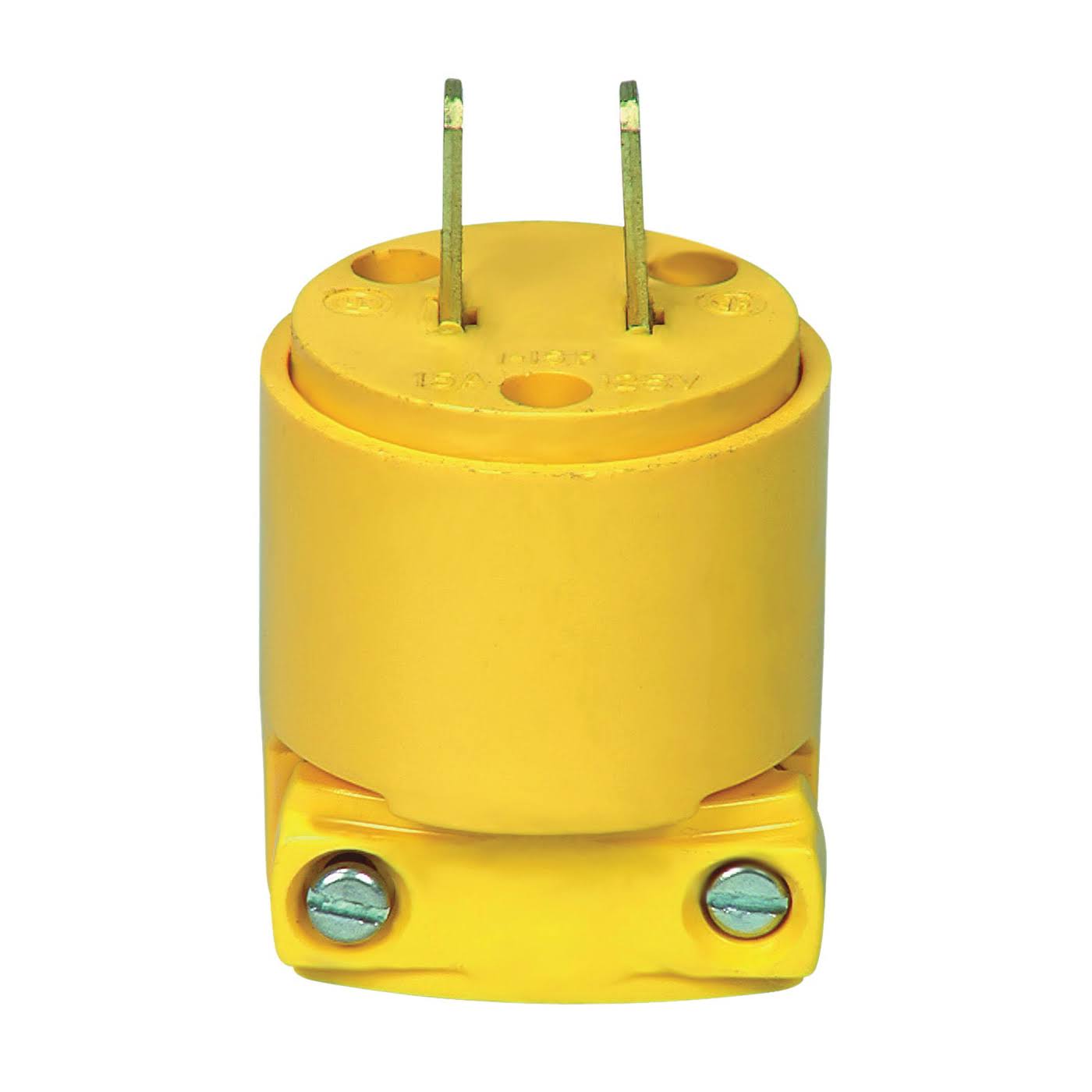Cooper Wiring Devices Vinyl Plug - 15 Amp, 125V, Yellow