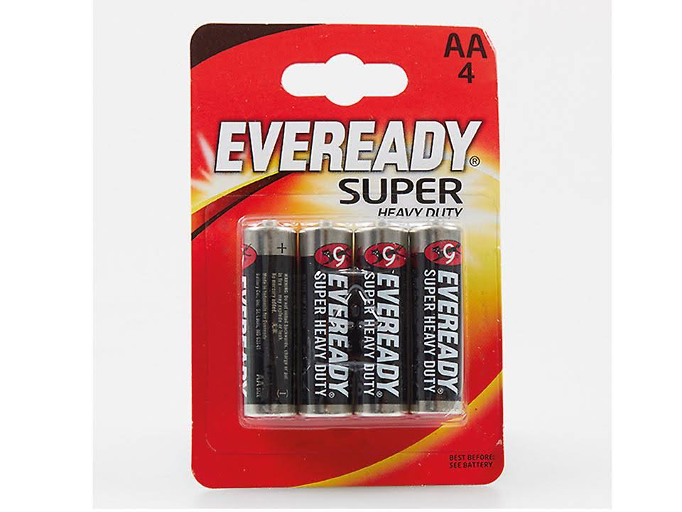 Eveready Super Heavy Duty AA Batteries - 4pk