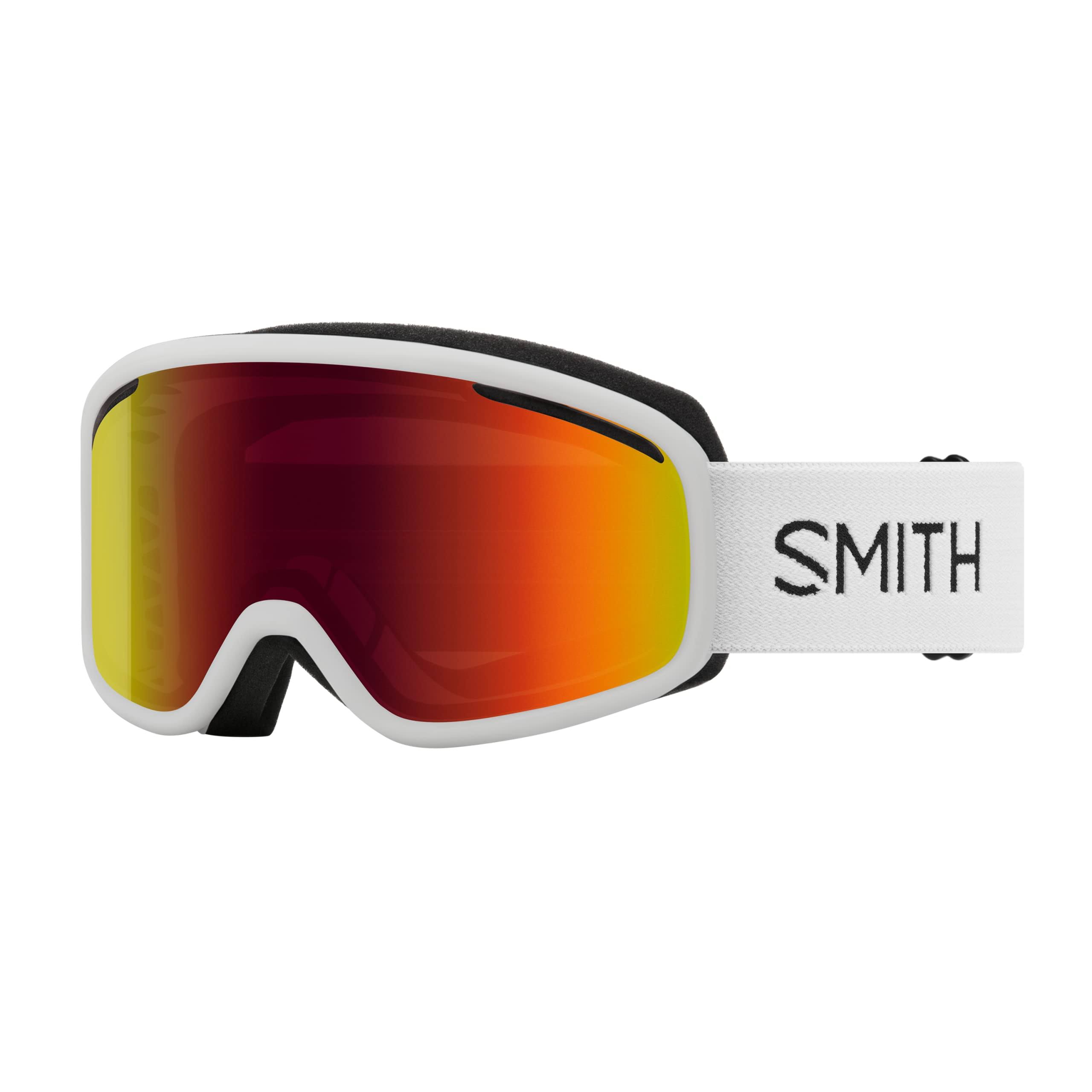 Smith Vogue Ski Goggles, White / Red Sol-X Mirror