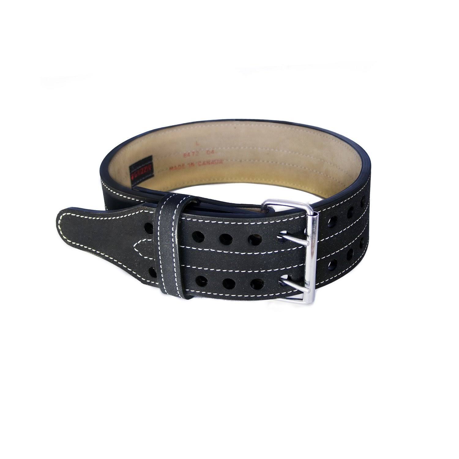 Grizzly Fitness Double Prong Power Lifting Belt - 4"
